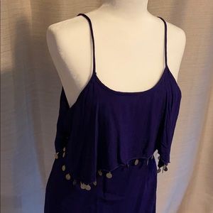 SOLD Drapey purple dress with open back